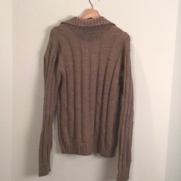 NWT Original Penguin cable knit cardigan sweater. Tan color. Size L - Picture 6 of 10